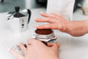 Distributing coffee in Bialetti Moka Express