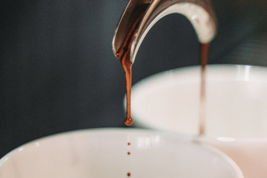 Extracting Headlands espresso on coffee machine